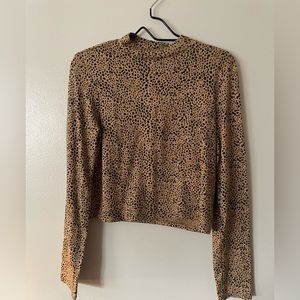 American Eagle Mock Neck Crop Top